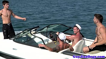 Gay sailor outdoor orgy with Chip Young
