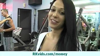 Busty amateur listens to the Money Talk 25