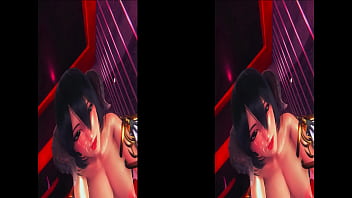 【Mikasa SMプレイ】　初・VR対応動画！！進撃のミカサにサキュバスのコスプレさせたら精子絞り取られた・・・