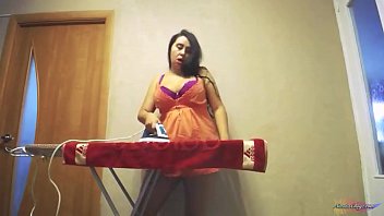 Wild Housewife Loves Ironing Clothes Naked